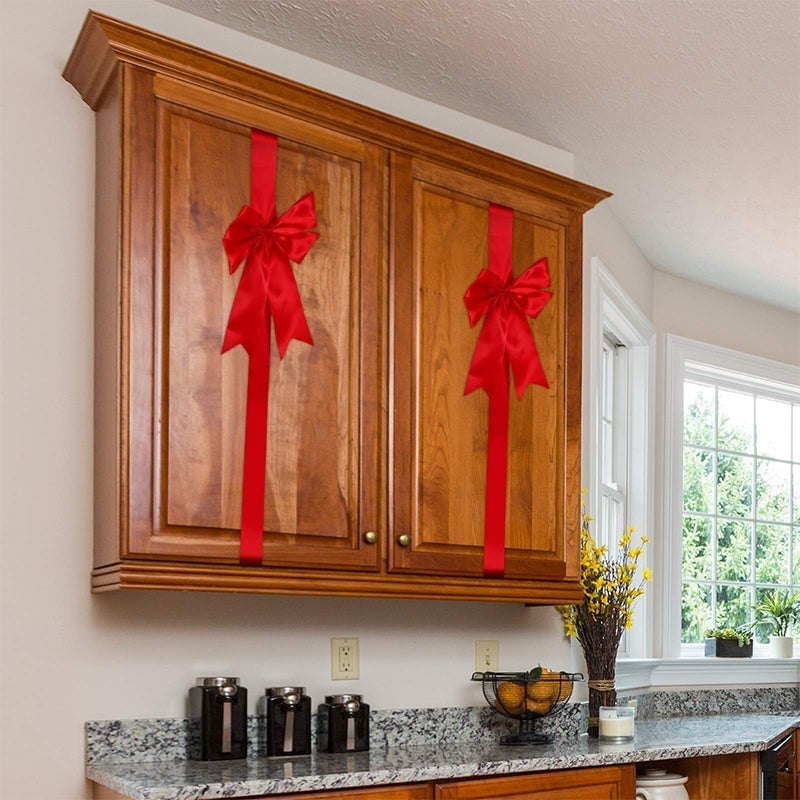 Christmas Door Bow Ribbon Decoration