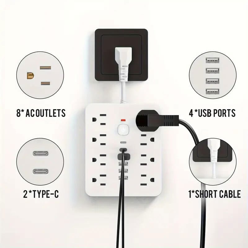 14 in 1 US Standard Multifunctional Power Strip