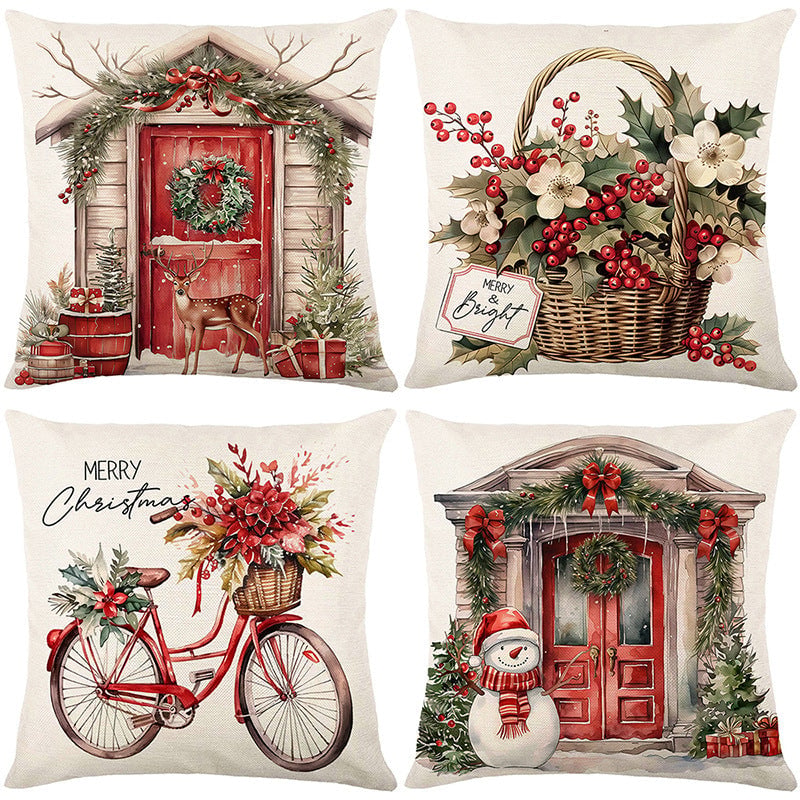American Christmas Decorative Pillow Covers