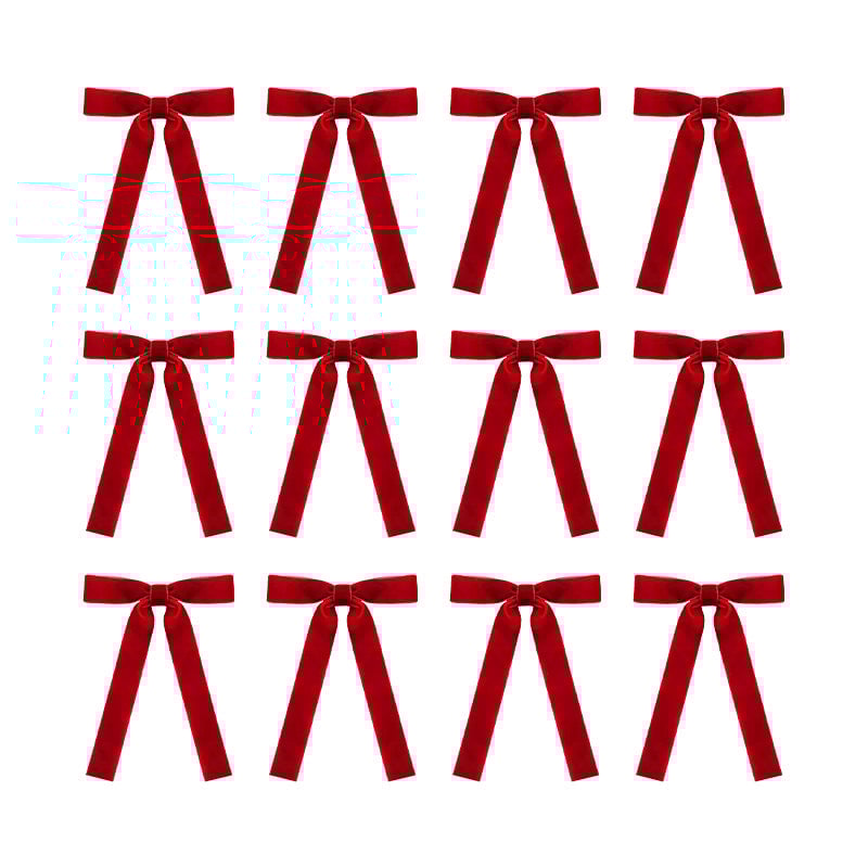 Christmas Tree Decoration Velvet Bows