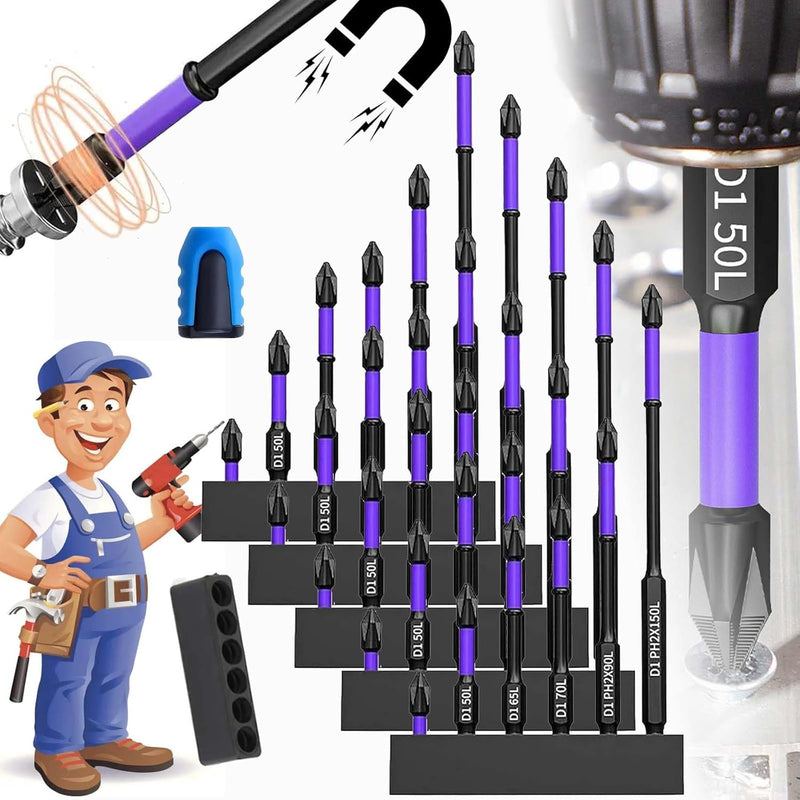 6 pieces Magnetic Shockproof Batch Bits