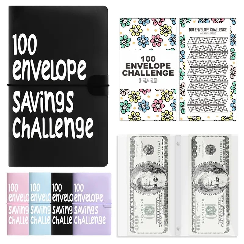 100 Days Money Saving Challenge Budget Storage Book