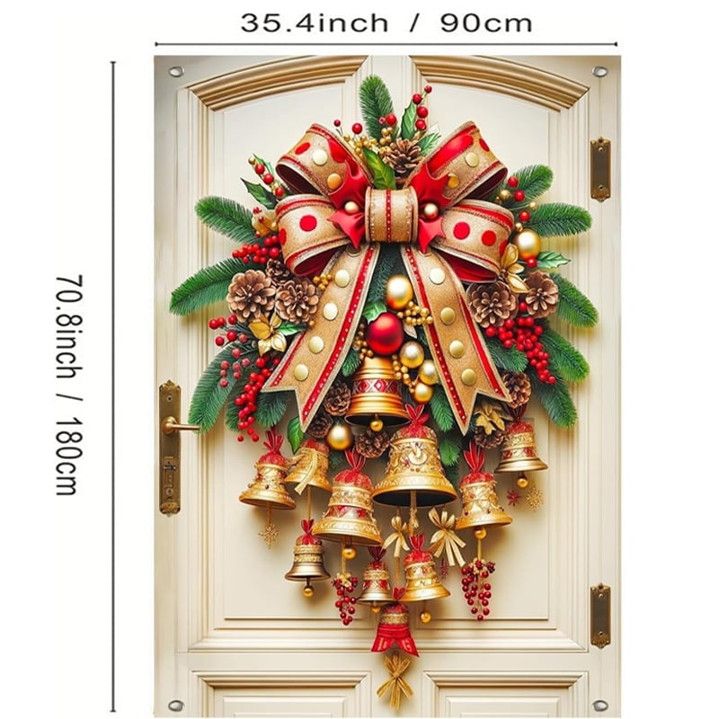 Christmas Bell Door Curtain