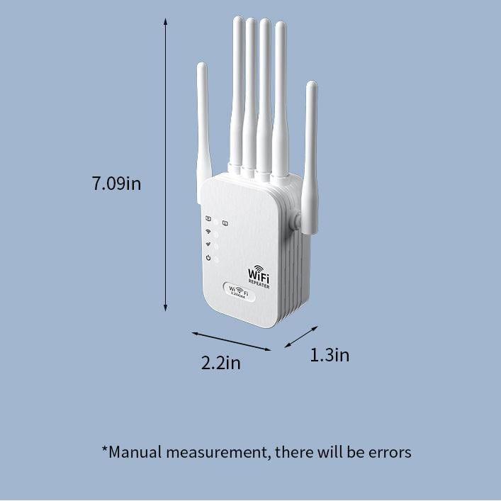 Upgraded 6-Antenna WiFi Extender 1200Mbps