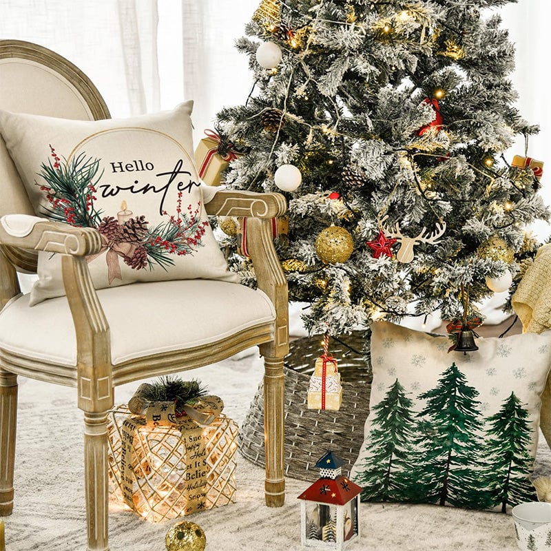 American Christmas Decorative Pillow Covers