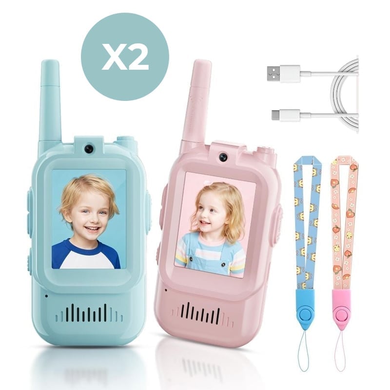 Rechargeable Video Walkie Talkies for Kids