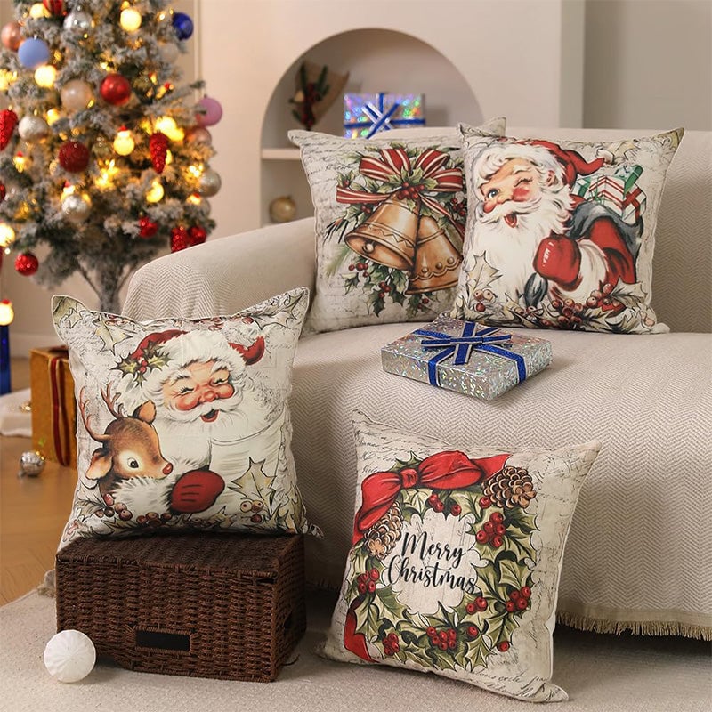 American Christmas Decorative Pillow Covers