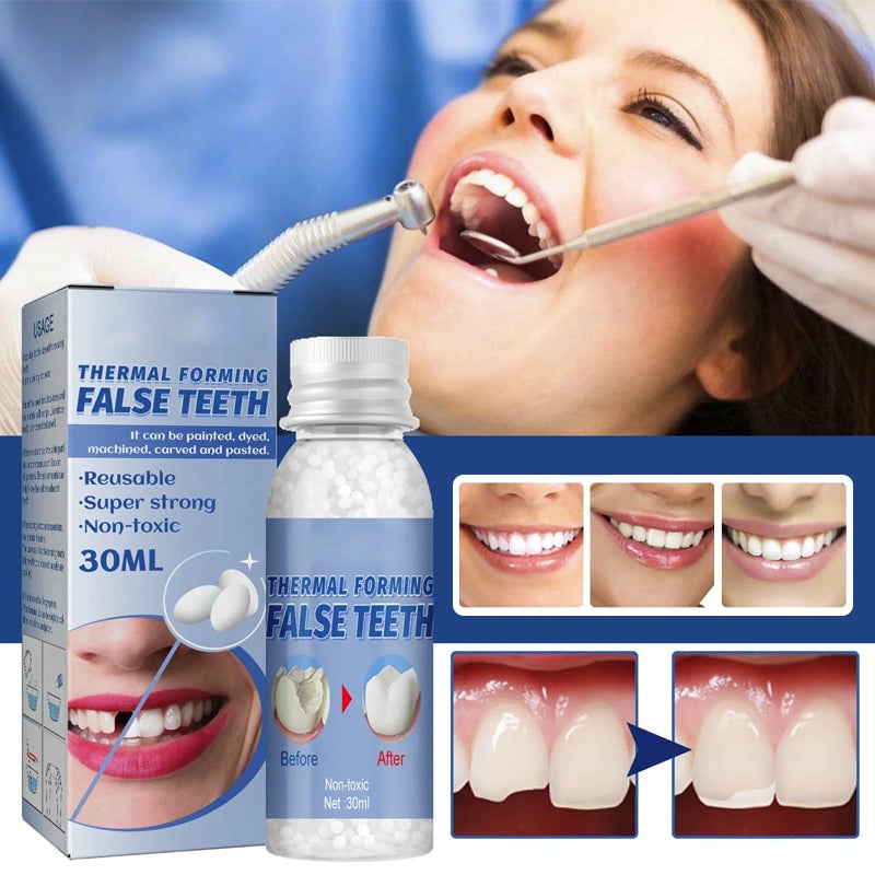 ✨ Moldable False Teeth for Temporary Tooth Fillings