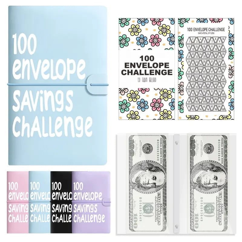 100 Days Money Saving Challenge Budget Storage Book
