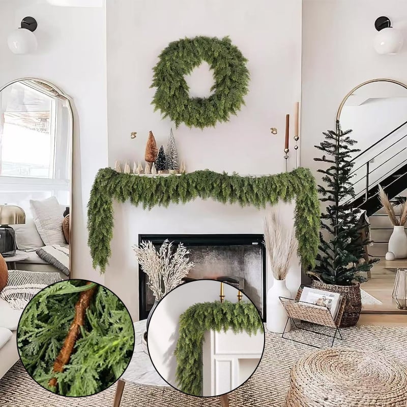 Sakerplus Artificial Plant Christmas Rattan