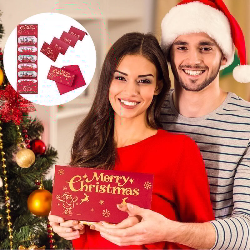 Sakerplus Foldable 6-Slot Christmas Red Envelope