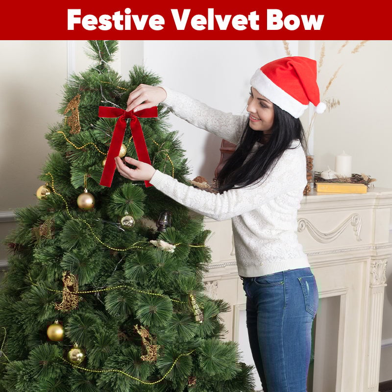 Christmas Tree Decoration Velvet Bows
