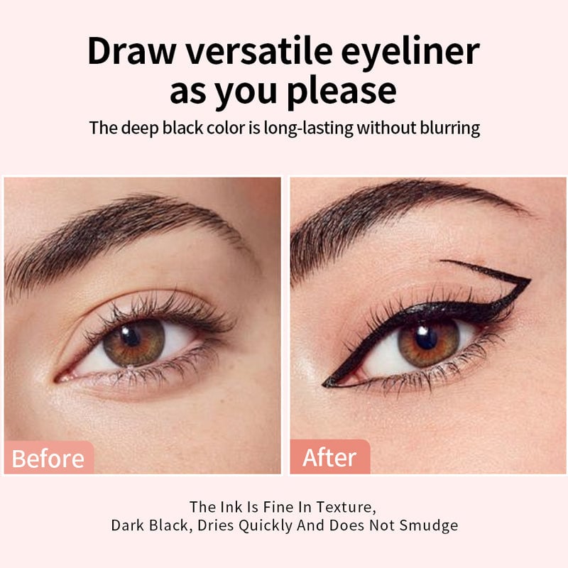 Dual-Head Design Rotating Eyeliner Stamp Pen