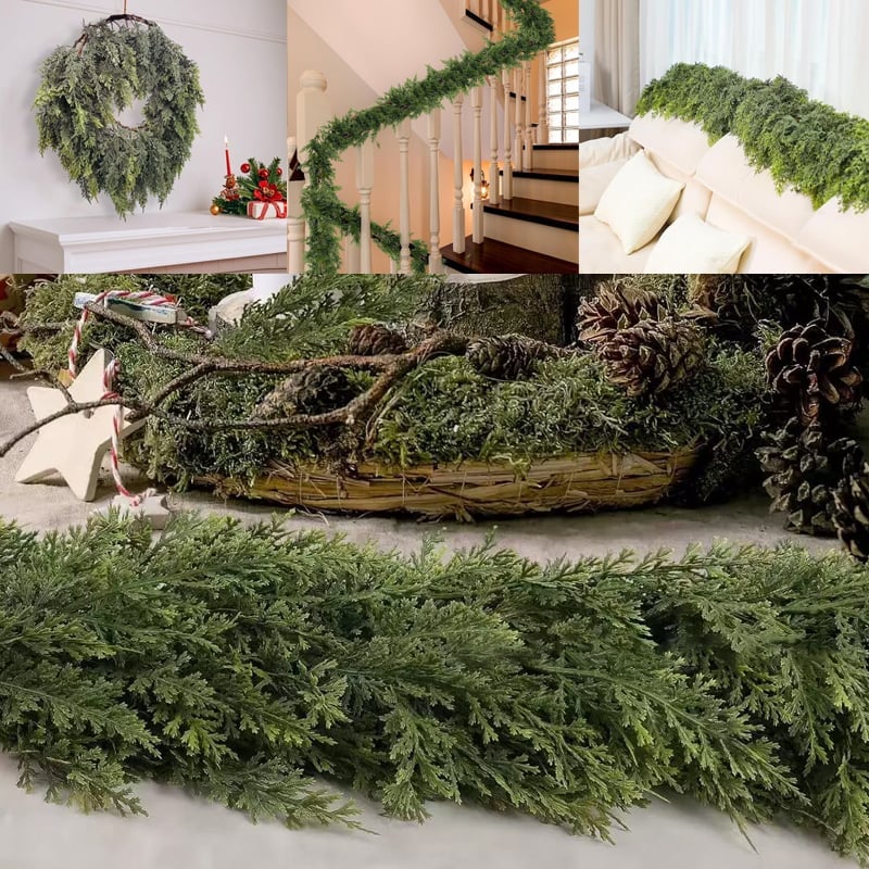 Sakerplus Artificial Plant Christmas Rattan