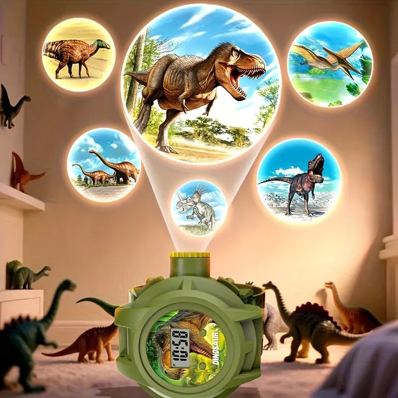 Dinosaur Projection Children's Watch Light-Up Toy