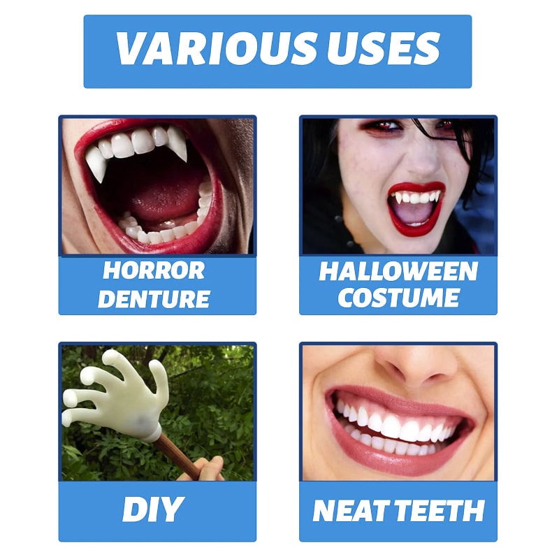 ✨ Moldable False Teeth for Temporary Tooth Fillings