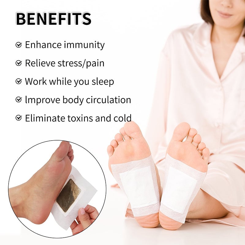 Herbal Detox Foot Pads for Stress Relief, Better Sleep