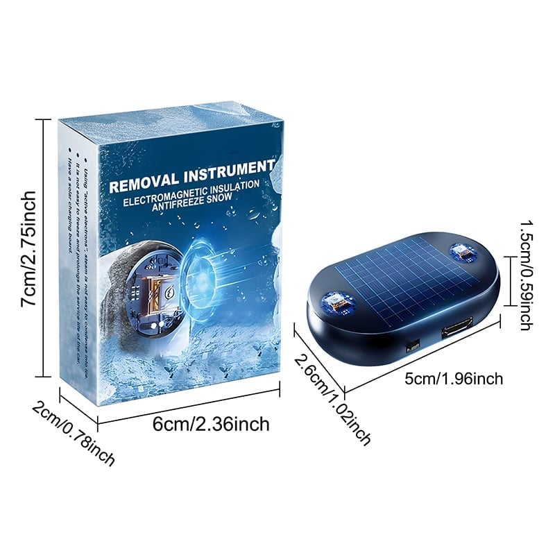 Anti-Freeze Electromagnetic Car Snow Removal Device