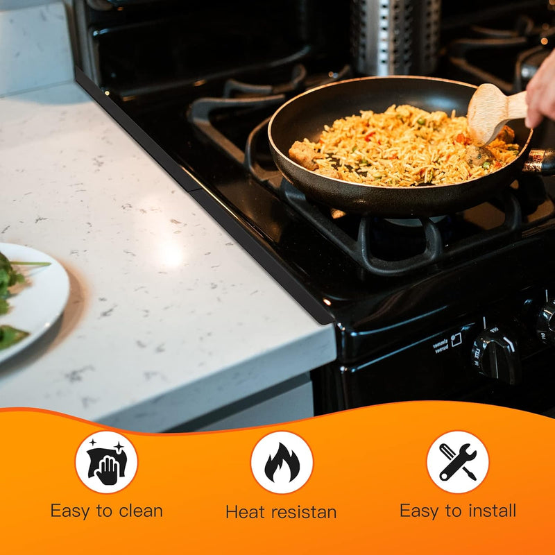 Stove Gap Covers Stainless Steel (2 pcs)