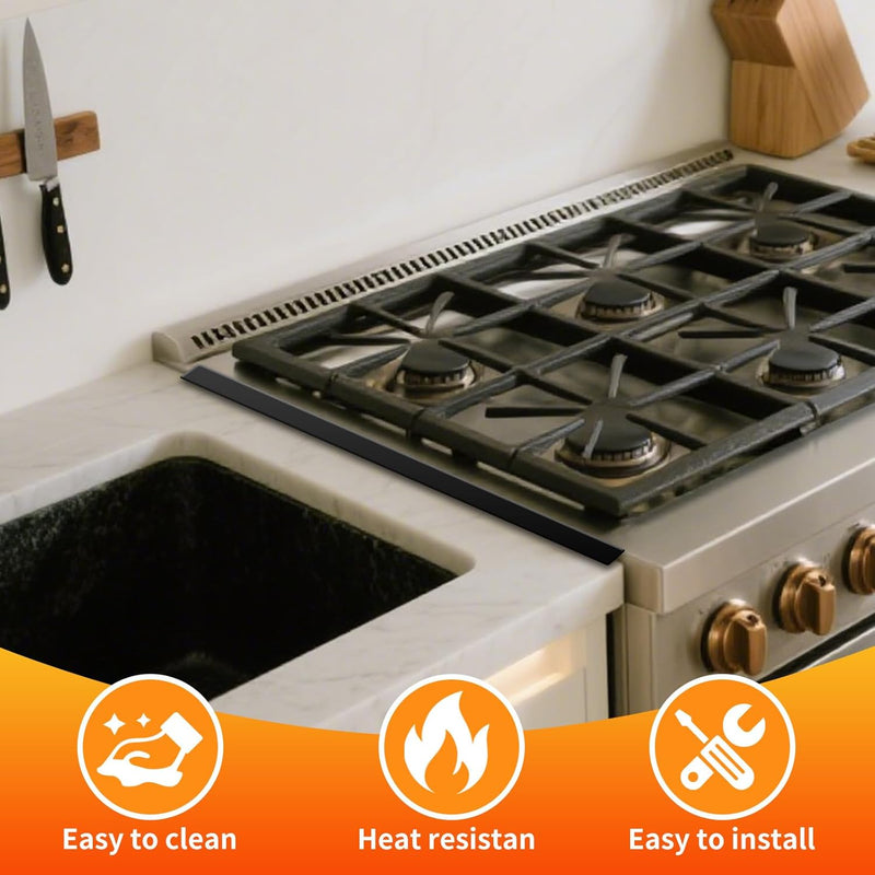 Stove Gap Covers Stainless Steel (2 pcs)