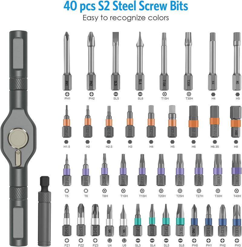 Sakerlus 42 in 1 Magnetic Screwdriver Set
