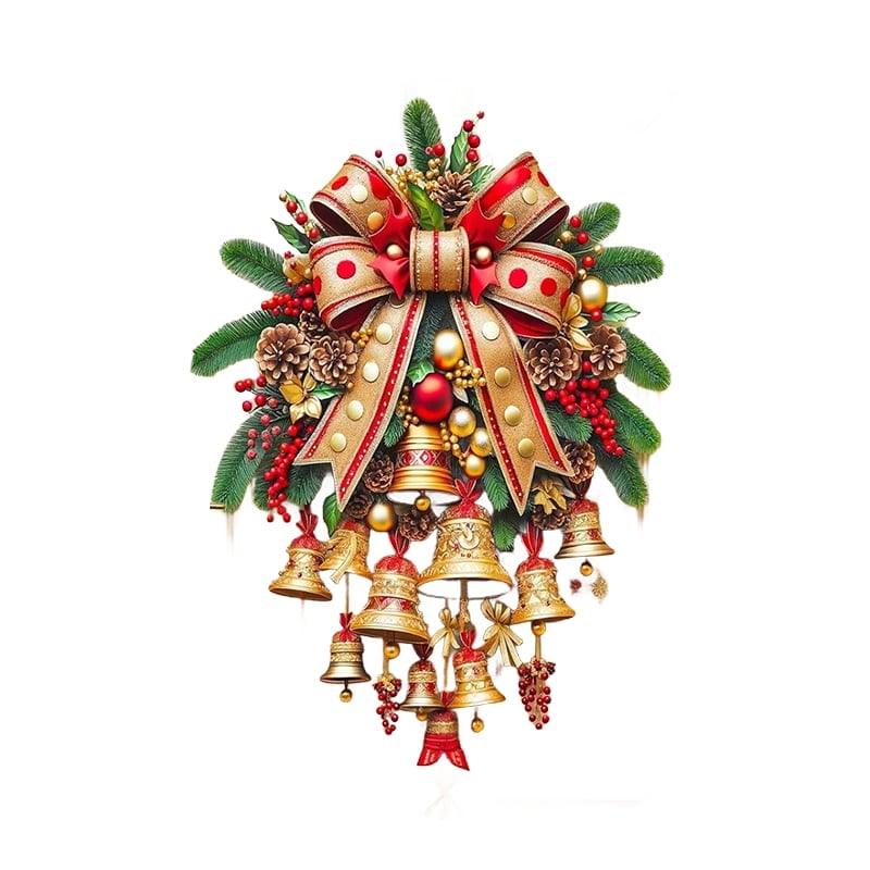 Christmas Bell Door Curtain