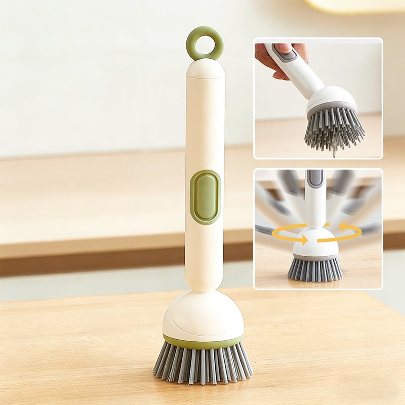 Multi-Functional Long-Handle Rotating Kitchen Brush