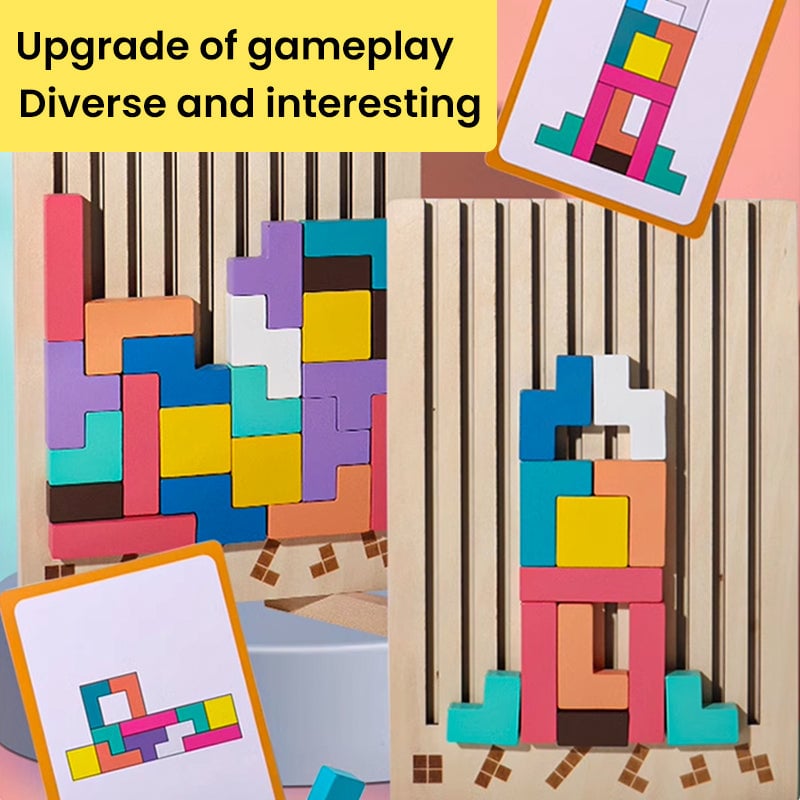 Wooden Stacking Puzzle Set