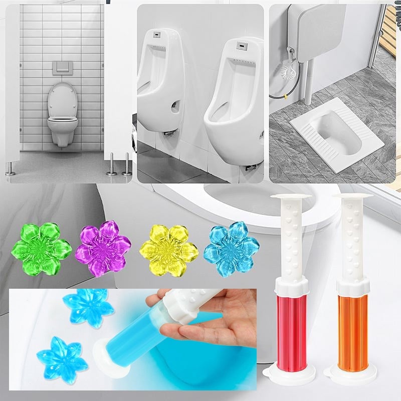 7 PCS Fragrant Flower Toilet Cleaning Gel
