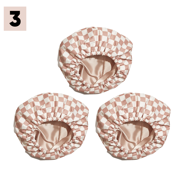 Sakerplus® Satin Lined Luxury Shower Cap