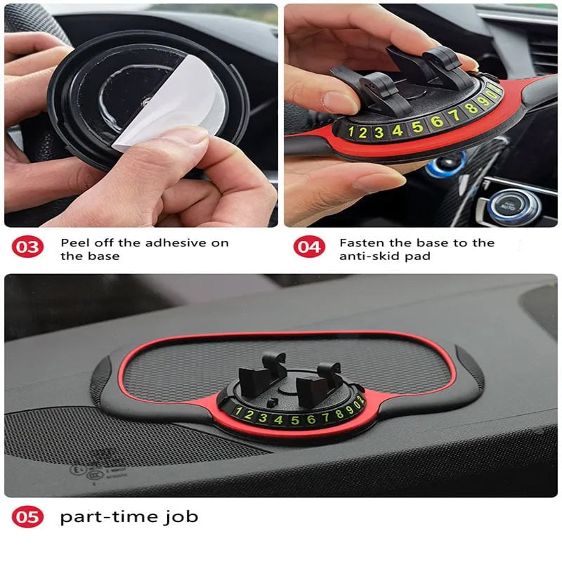 Multifunction Car Anti-Slip Mat Car Universal Phone Holder, 3-in-1 Car Multifunction Car Anti-Slip Mat Car Universal Phone Holder, 3-in-1 Car