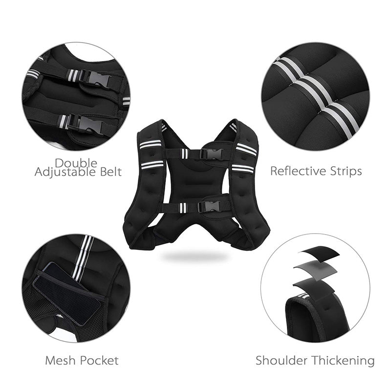 Weighted Vest with Reflective Stripe