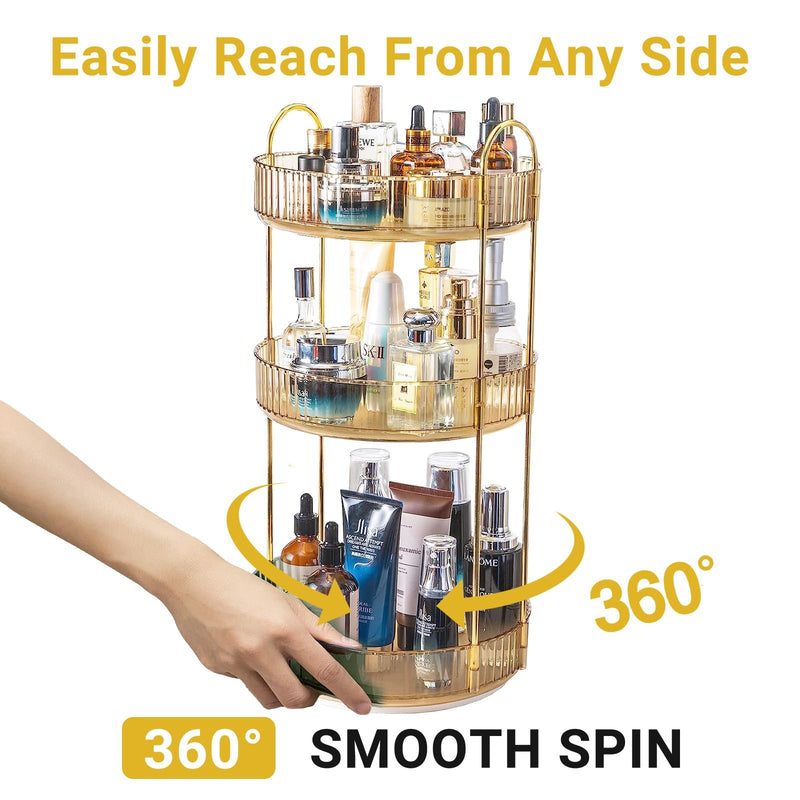 360° Rotating Makeup Organizer