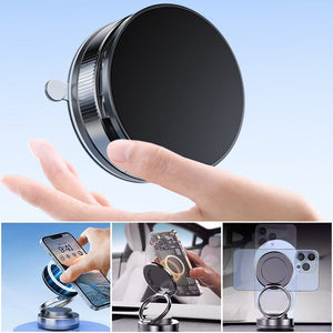 360° Adjustable Vacuum Magnetic Phone Holder - 1  PC