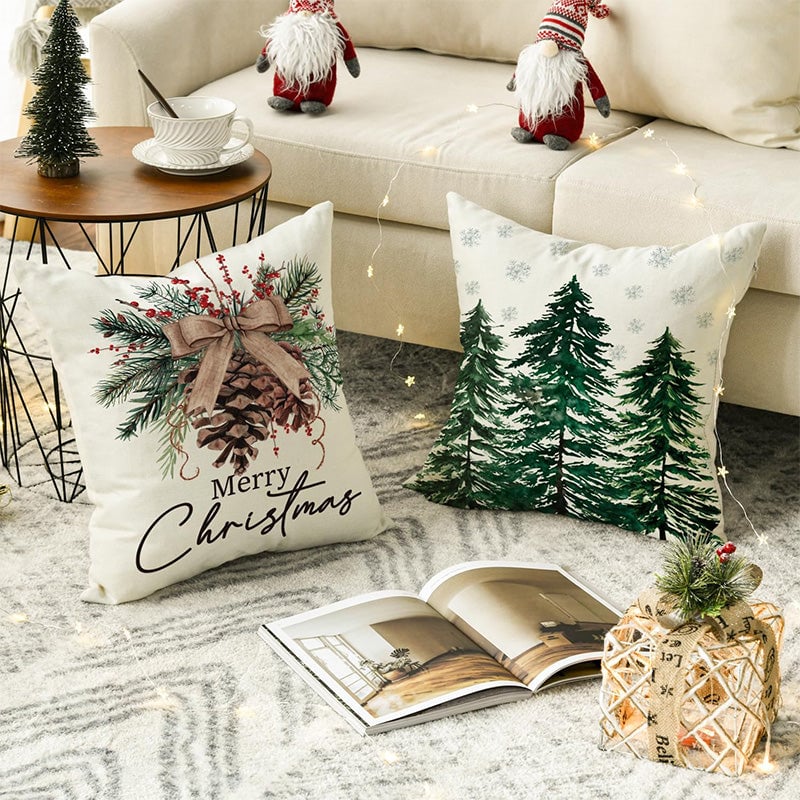 American Christmas Decorative Pillow Covers