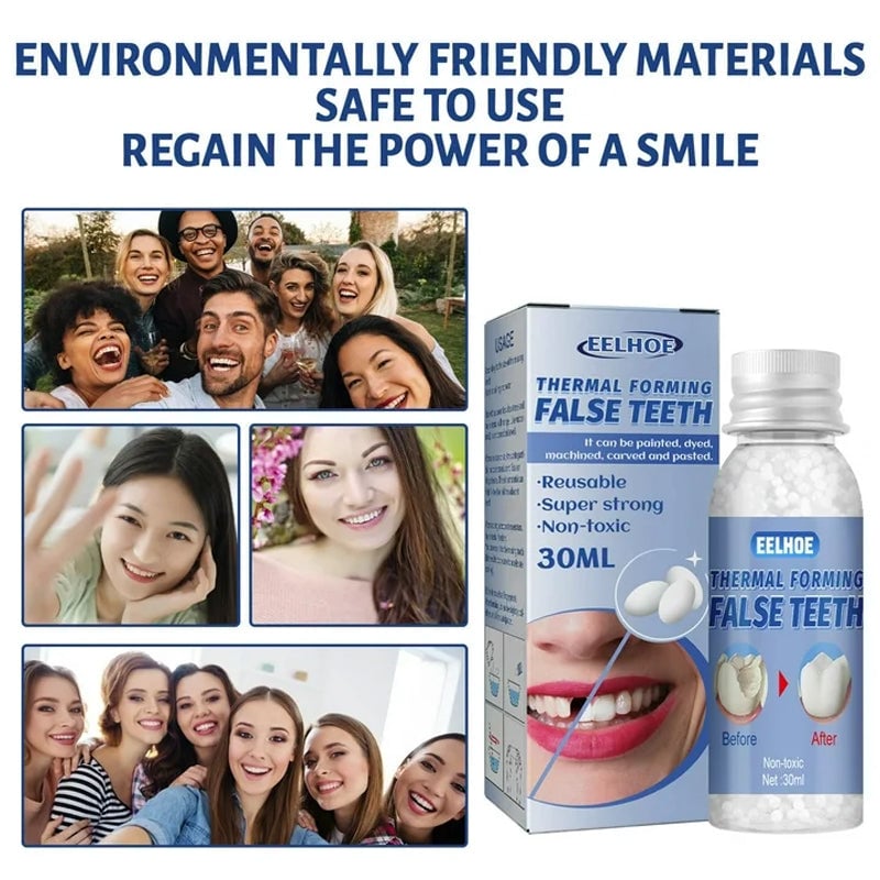 ✨ Moldable False Teeth for Temporary Tooth Fillings