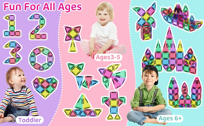 Magnetic Tiles Building Blocks Set - t