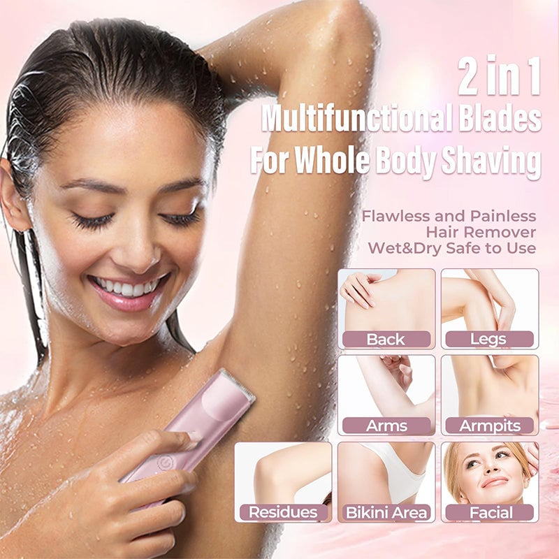 2-in-1 Rechargeable Gentle Facial & Body Epilator