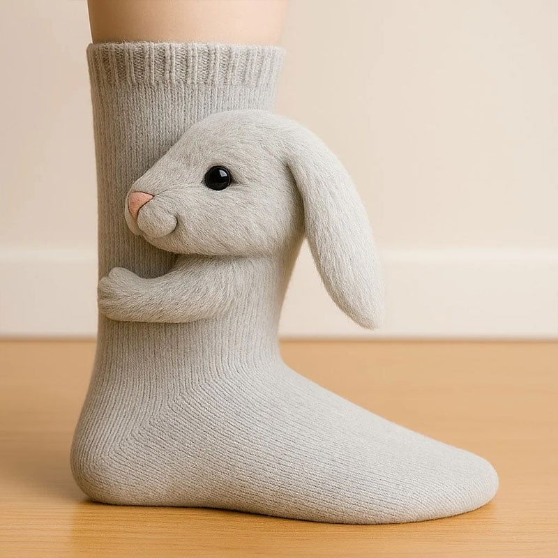 3D Knitted Animal Socks