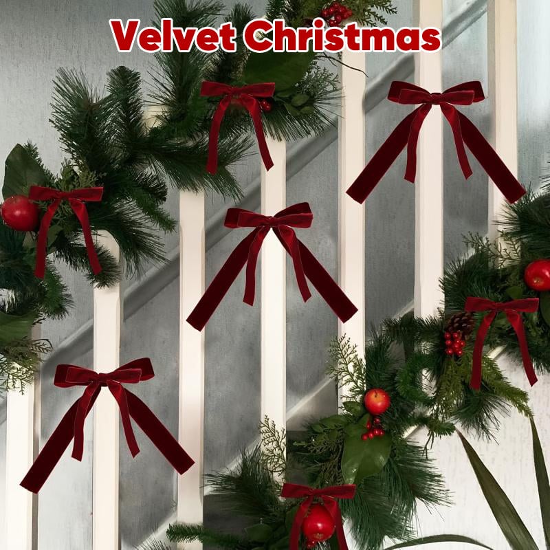 Christmas Tree Decoration Velvet Bows