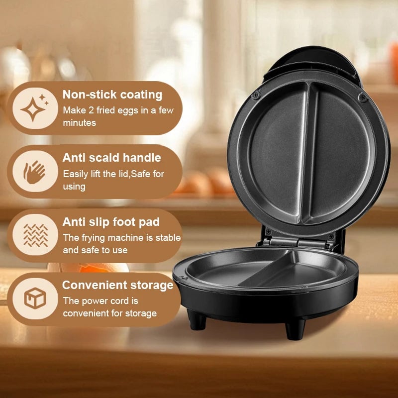 Dual-Zone Electric Omelette Maker