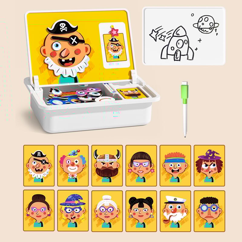 Magnetic Puzzle Learning Building Block Toys