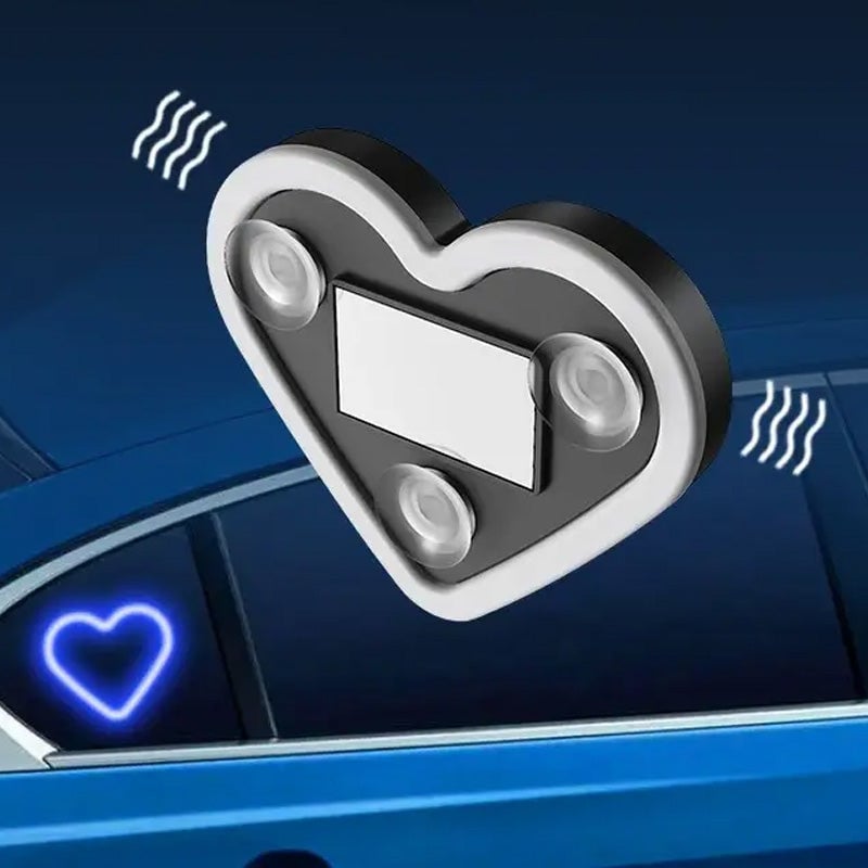 Solar-Powered Heart Neon Ambient Light for Car Rear Window