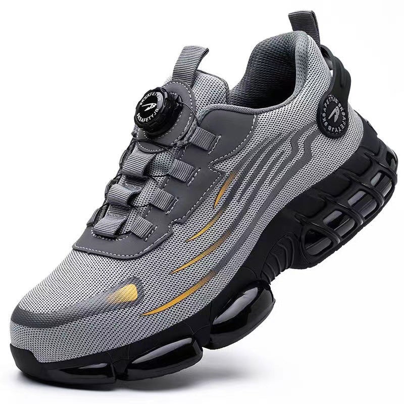 Men's Steel Toe Safety Shoes With Swivel Button