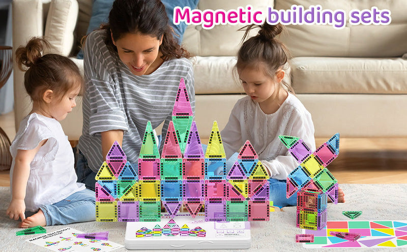 Magnetic Tiles Building Blocks Set - t