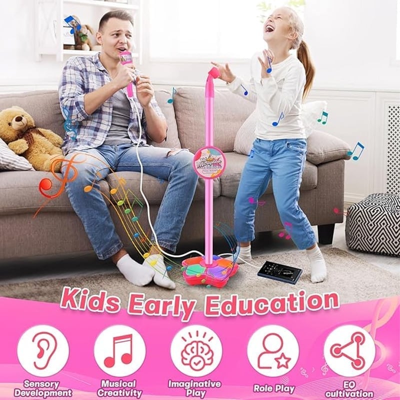 🎤 Kids Microphone and Stand 🌟