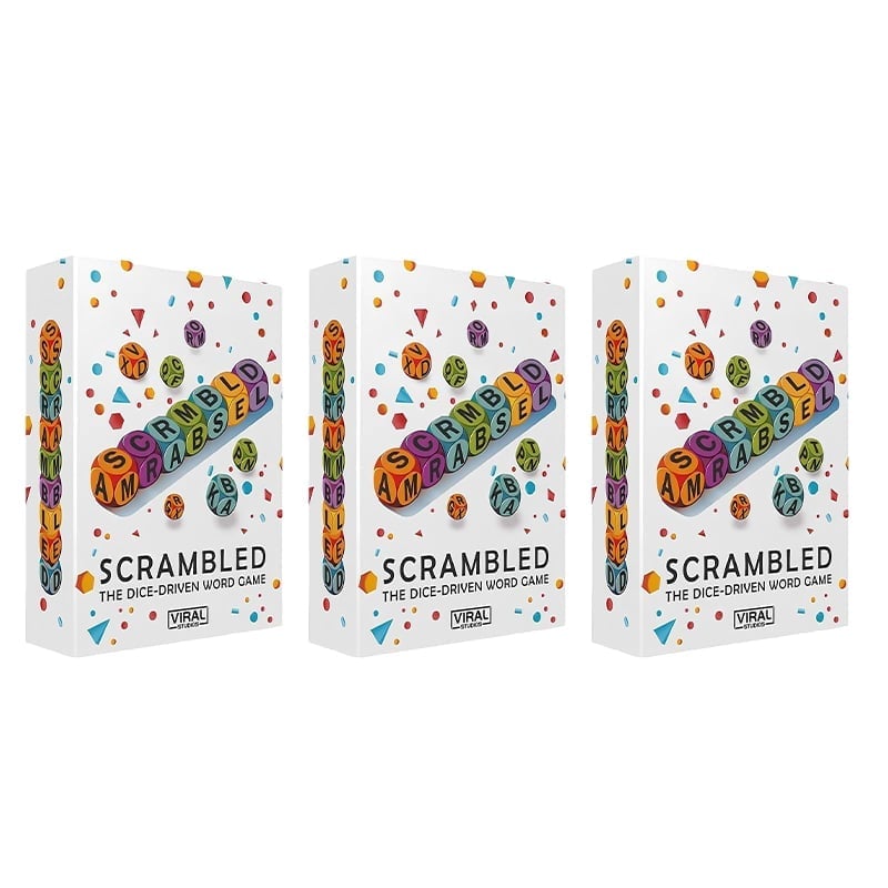 Scrambled Dice Word Game Set