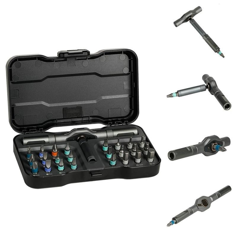 Ratchet Screwdriver Set With 24 bits