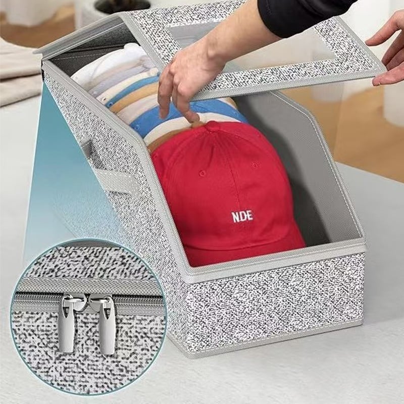 Multifunctional Foldable Dust Hat Storage Box