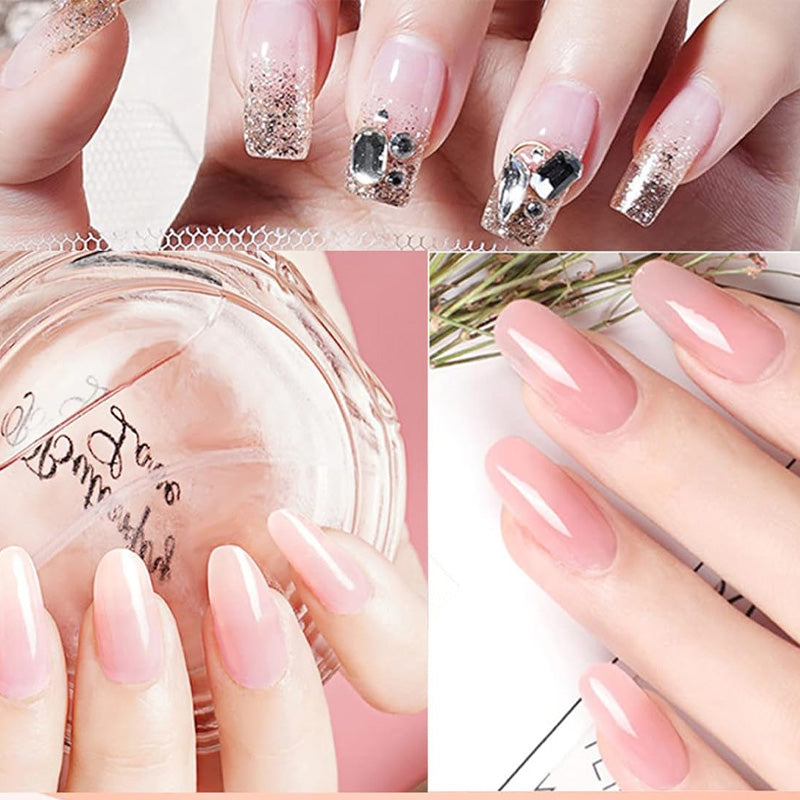 Long-lasting Poly Nail Gel Kit with UV Lamp